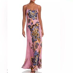 Farm Rio Tropical Pink Maxi Dress, NWT, size Medium